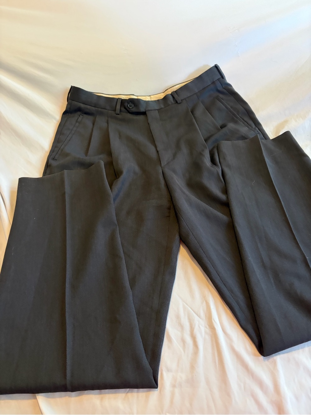 Giannetti Piero & Company Roberto Villini Black Wool Dress Slacks Size 36LN 36LN